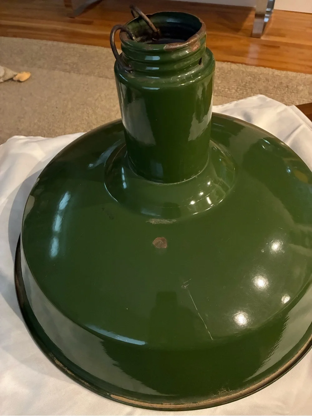 Enamelware green enamel
